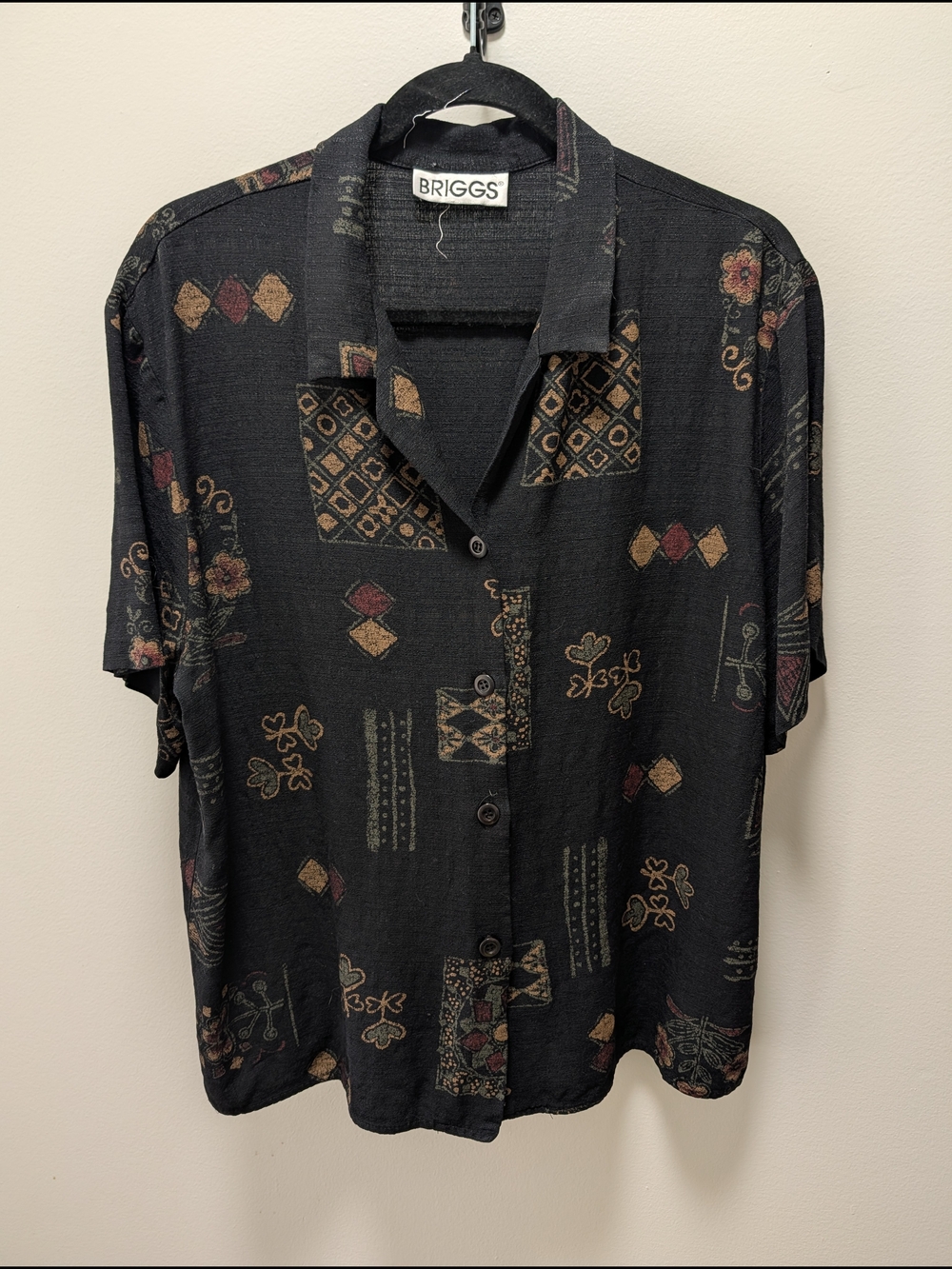 Vtg Briggs Button Up T-shirt